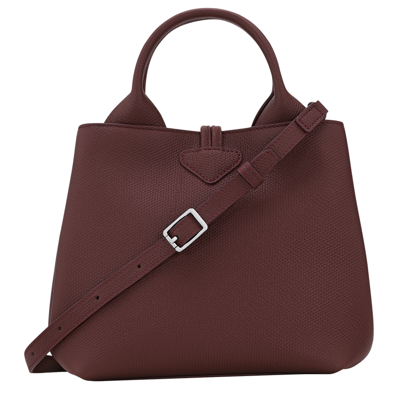 Le Roseau S Handbag , Burgundy - Leather  - View 3 of  5