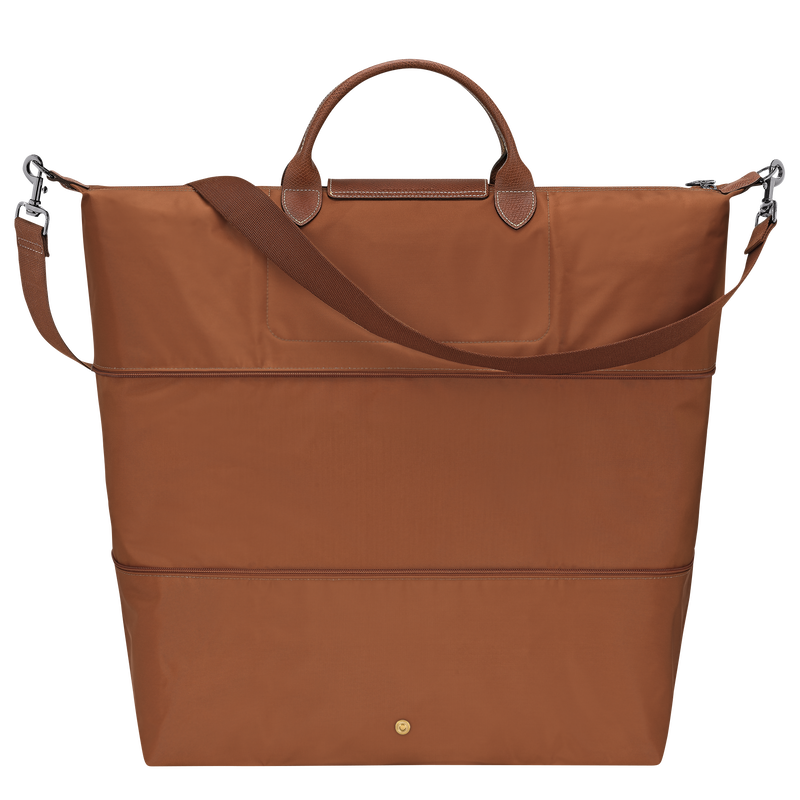 Le Pliage Original Travel bag expandable , Cognac - Recycled canvas  - View 3 of  7