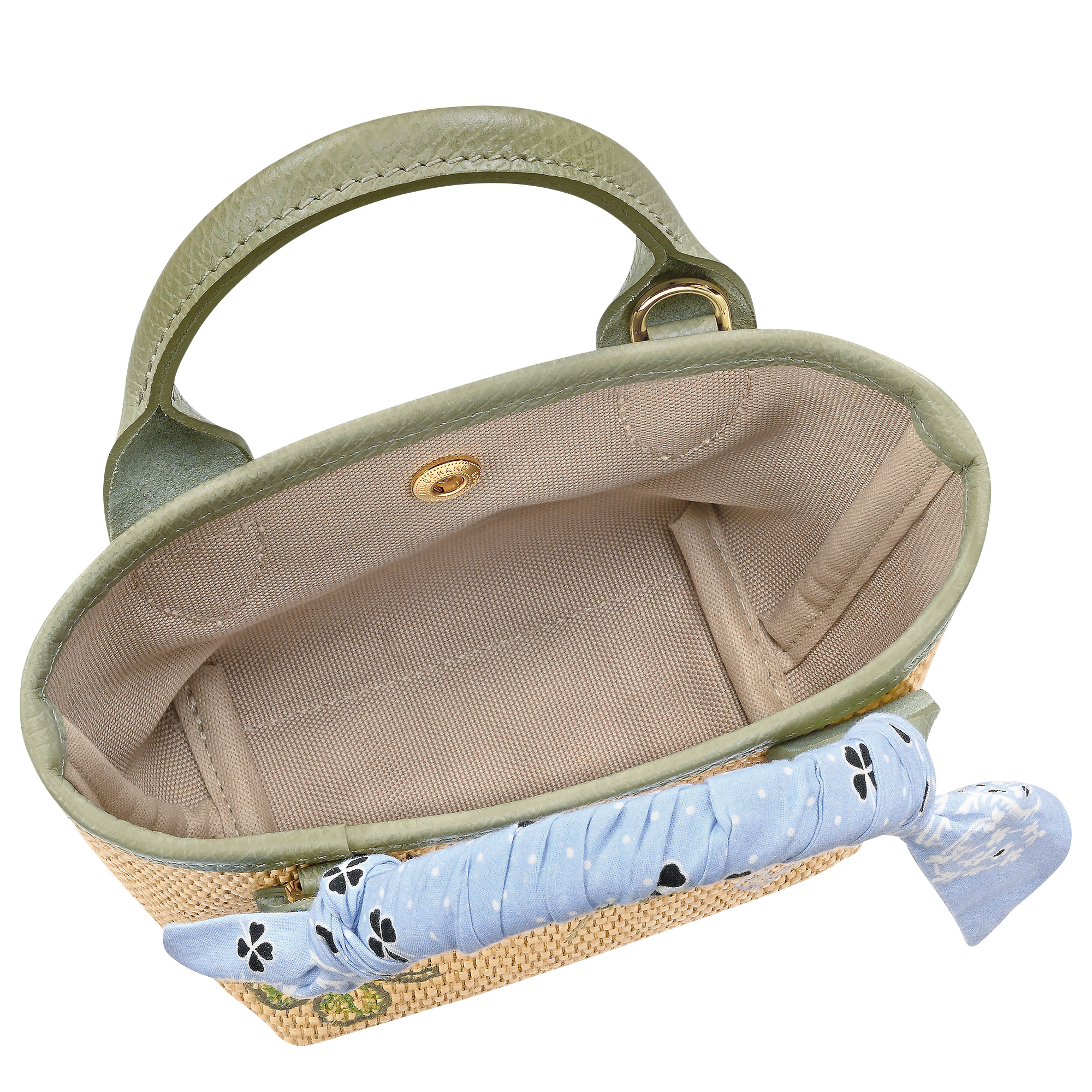 Le Pliage Collection Basket bag XS, Almond Green