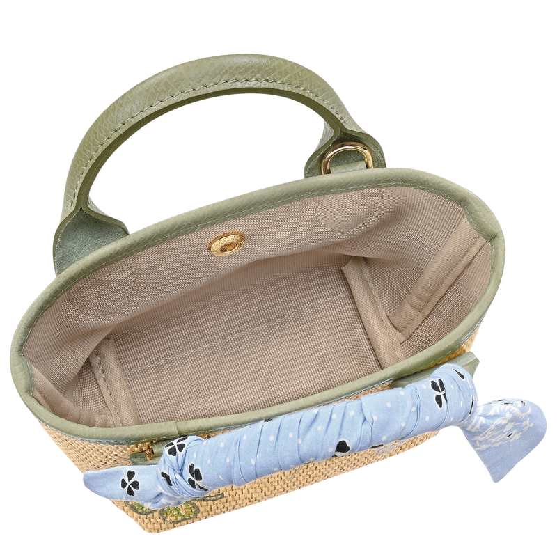 Le Pliage Collection XS Basket bag , Almond Green - Canvas  - View 5 of  7