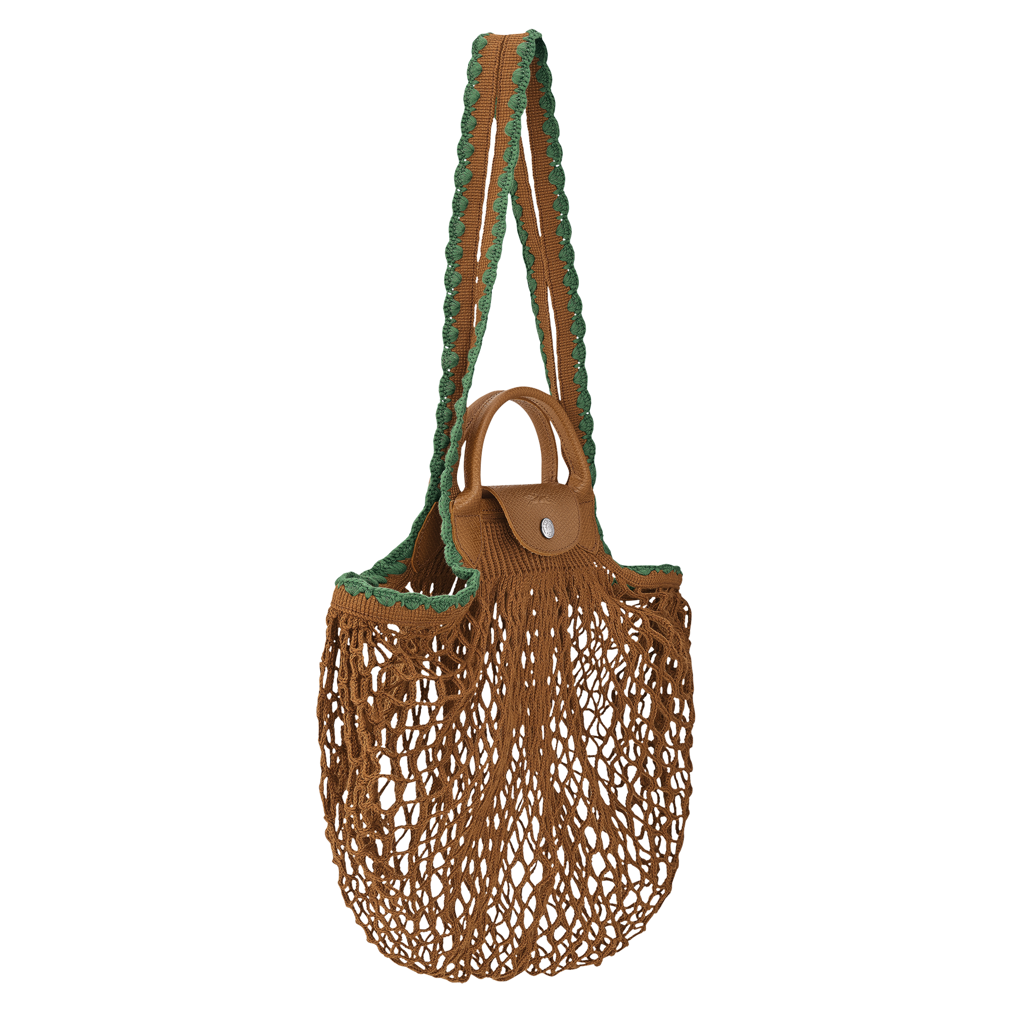 Mesh bag L, Tobacco - View 3 of
4 - zoom in Le Pliage Collection Mesh bag L, Tobacco