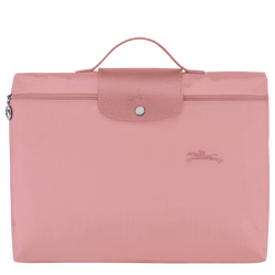 Le Pliage Green S Briefcase , Petal Pink - Recycled canvas