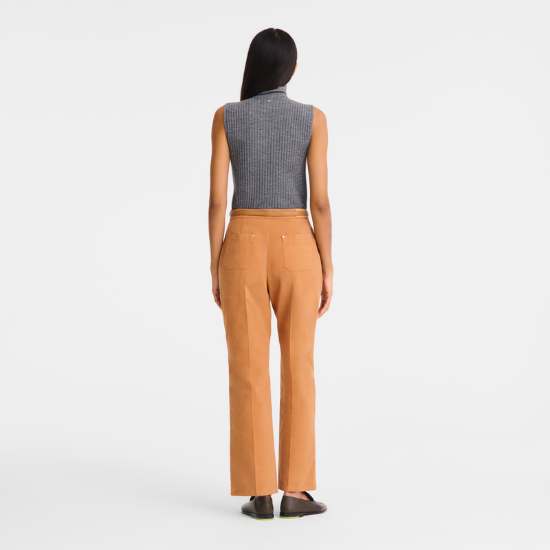Trousers , Caramel - Overdyed cotton  - View 3 of  4