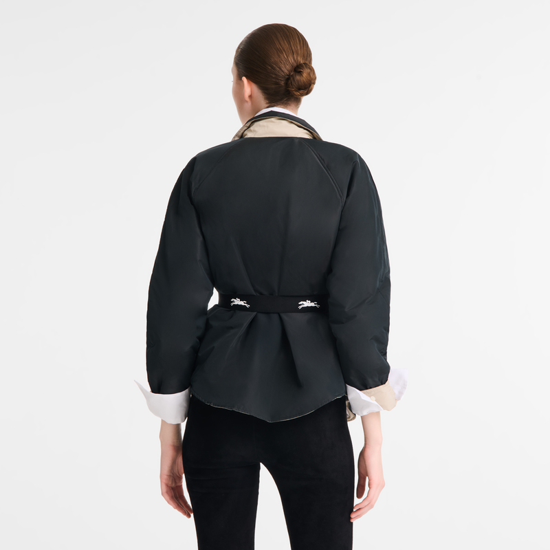 Padded blouson , Black/Paper - Techno taffeta  - View 8 of  8