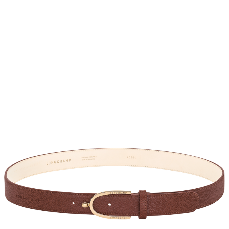 Le Foulonn&eacute; Ladies' belt , Coffee - Leather  - View 1 of  3
