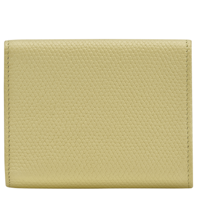 Le Roseau Compact wallet , Pistachio - Leather