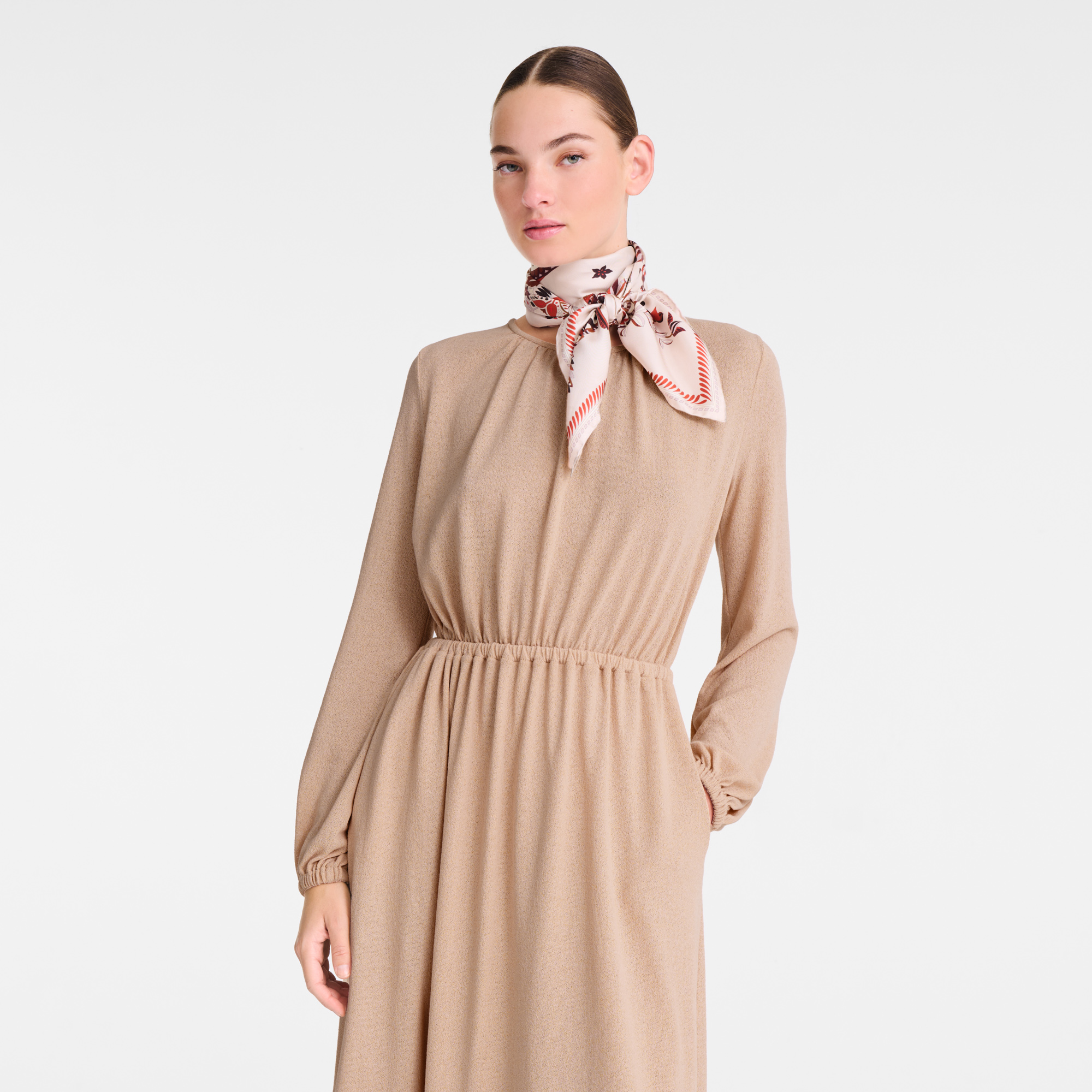 For&ecirc;t Longchamp Silk scarf 90, Ebony