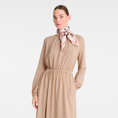 Forêt Longchamp Silk scarf 90, Ebony