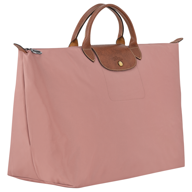 Le Pliage Original L Travel bag , Pink Tea - Recycled canvas  - View 3 of  4
