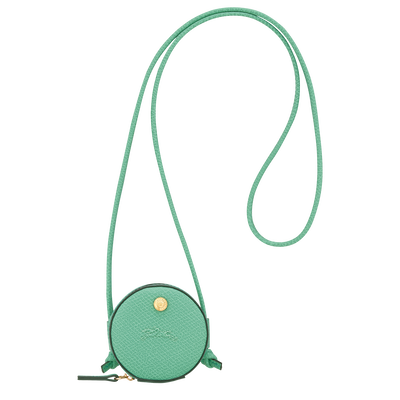 &Eacute;pure Coin purse with cord , Mint - Leather