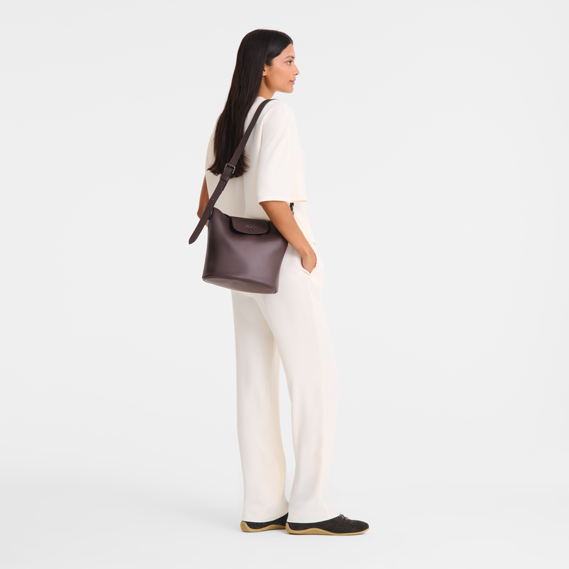 Le Pliage Xtra M Shoulder bag , Mocha - Leather  - View 2 of  7