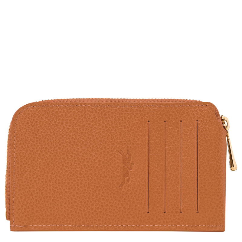 Le Foulonné Card holder , Amber - Leather  - View 2 of  2