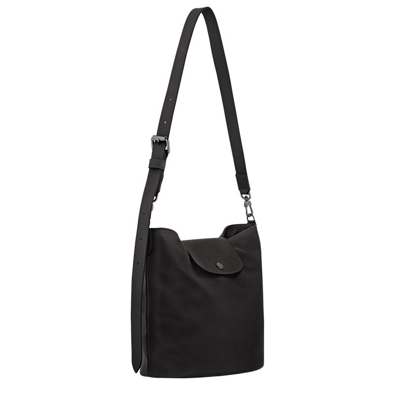 Le Pliage Xtra M Shoulder bag , Black - Leather  - View 3 of  6