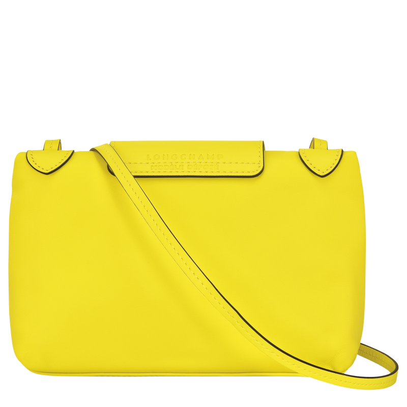 Le Pliage Xtra XS Crossbody bag , Lemon - Leather  - View 4 of  5
