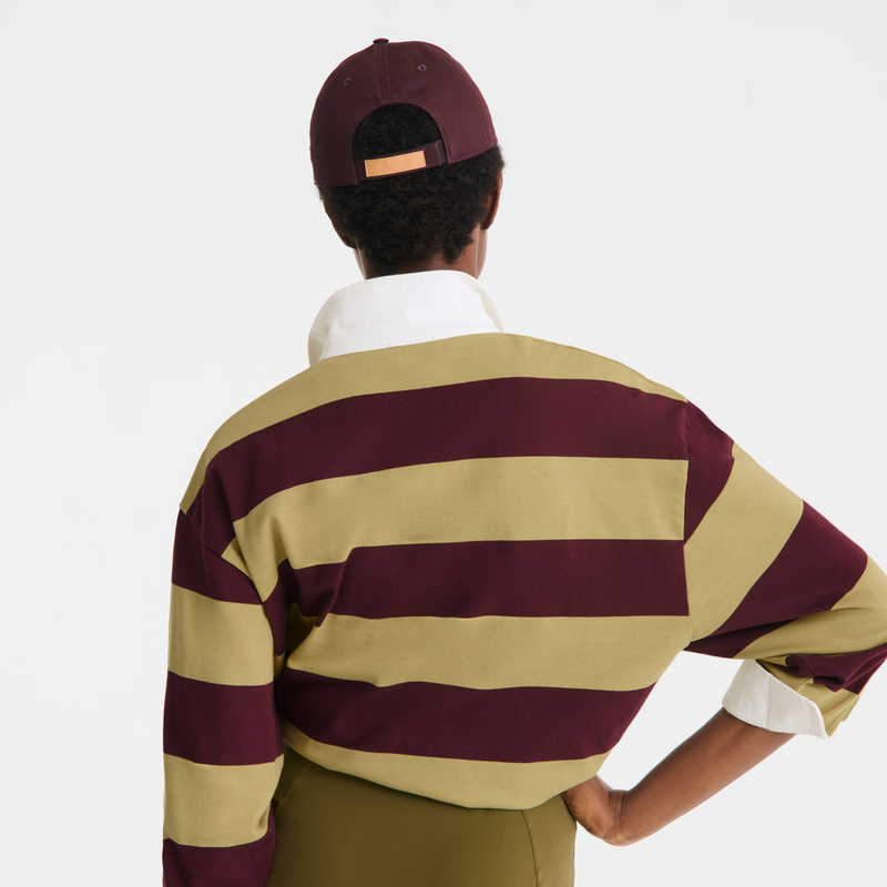 Cap , Burgundy - Cotton  - View 3 of  3