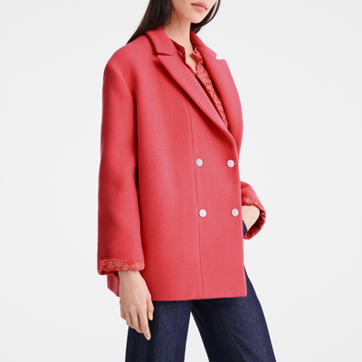 null Straight peacoat, Blush