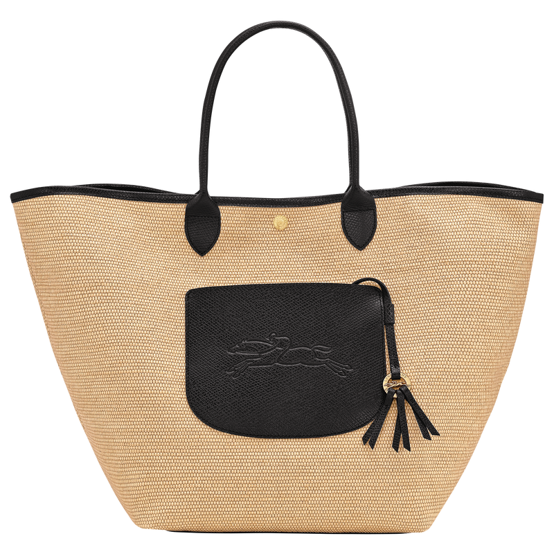 Le Pliage Collection L Basket bag , Black - Canvas  - View 1 of  6