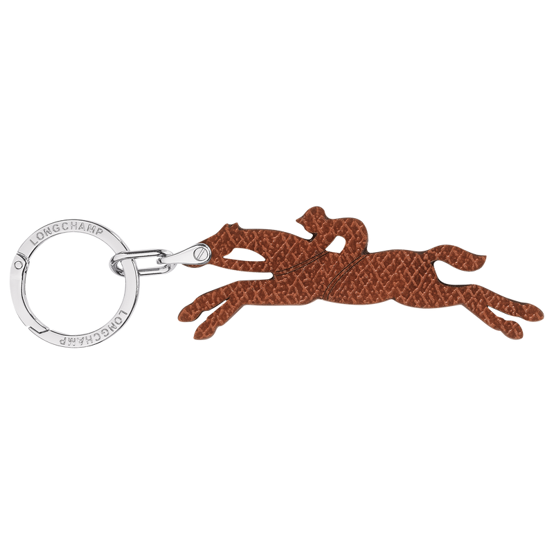 Le Pliage Original Key ring , Brown - Leather  - View 1 of  1