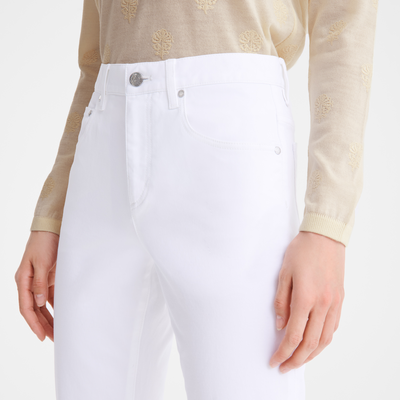 null Trousers, White