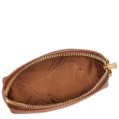 Le Foulonné Coin purse , Caramel - Leather