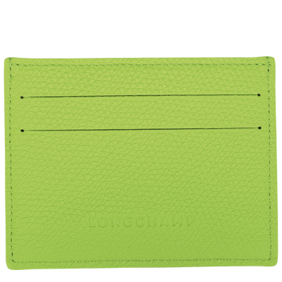 Le Roseau Card holder , Green Light - Leather