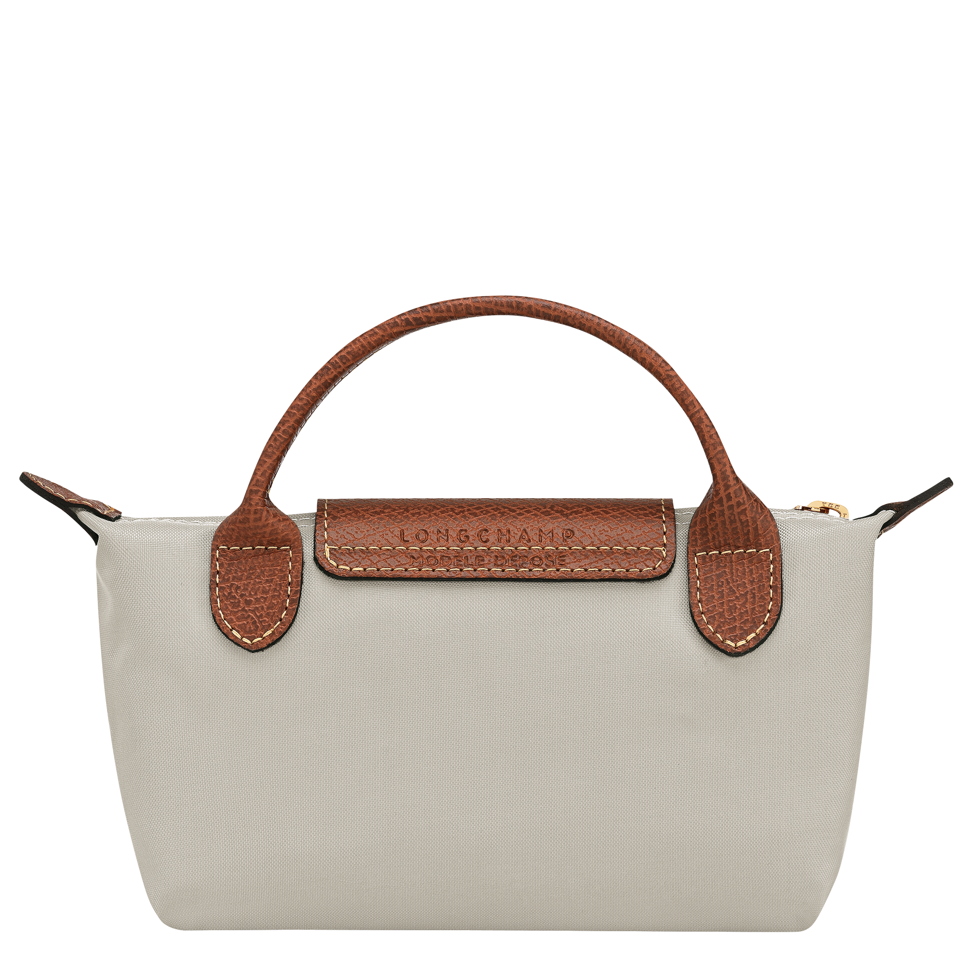 Le Pliage Original Pouch with handle, Pebble