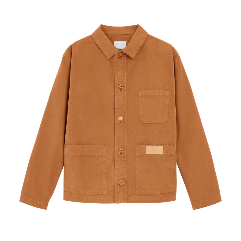 Jacket , Caramel - Overdyed cotton  - View 1 of  5