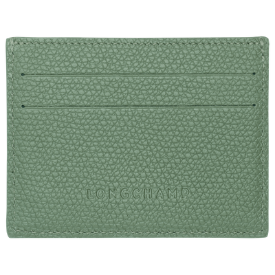 Le Roseau Card holder , Oregano - Leather