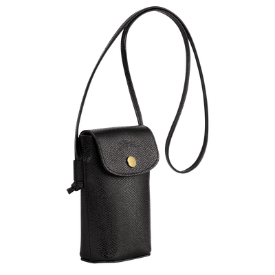 Épure Phone case with leather lace, Black