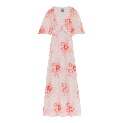 Long dress , Ballerina - Printed poplin