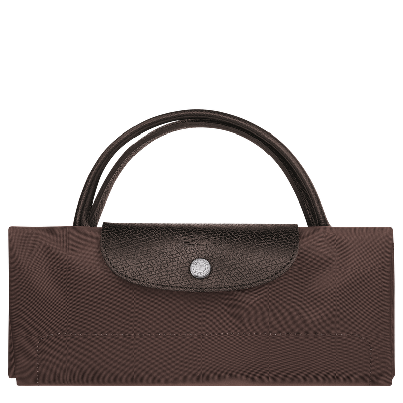 Le Pliage Green L Travel bag , Mocha - Recycled canvas  - View 7 of  7