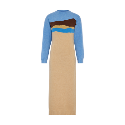 Dress , Beige - Knit