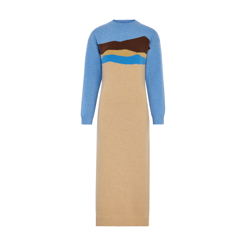 Dress , Beige - Knit  - View 1 of  4