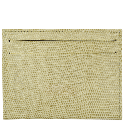 Longchamp Pocket Card holder , Pistachio - Leather