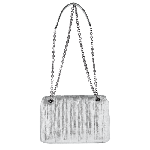 Silver leather crossbody outlet bag