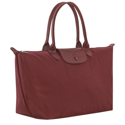 Le Pliage One L Handbag , Burgundy - Canvas