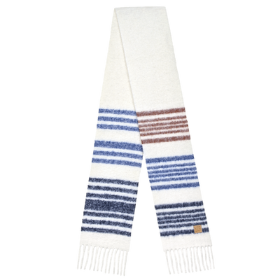 Twist Hivernal Stole , Navy - Blended alpaga