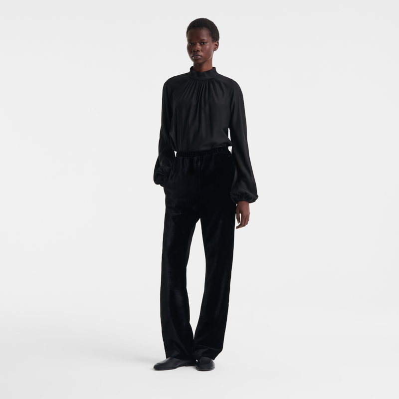 Trousers , Black - Velvet  - View 2 of  3