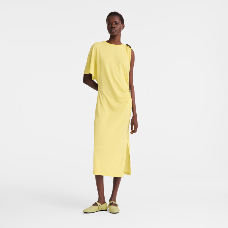 Dress , Lime - Crepe jersey  - View 1 of  4