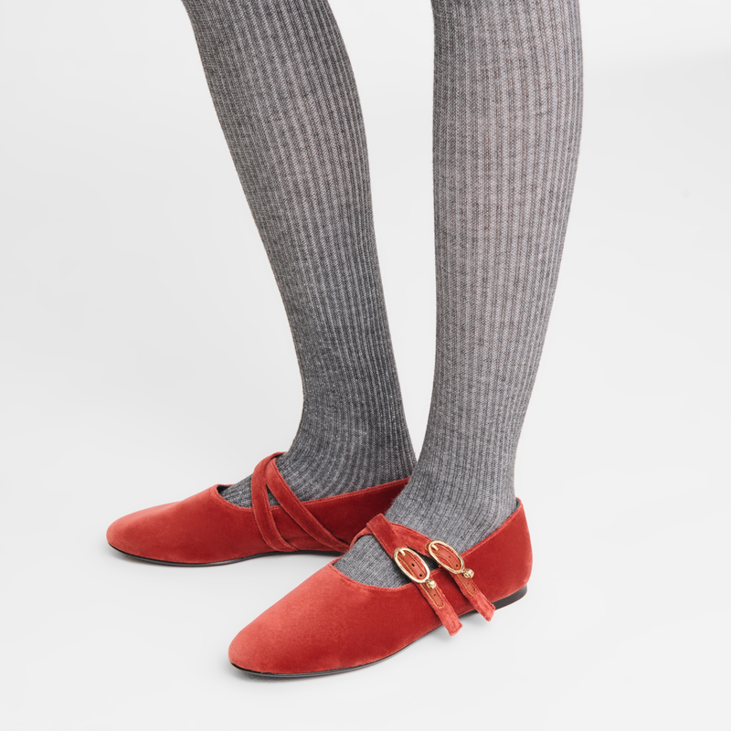 Le Foulonn&eacute; Ballerinas , Marmalade - Leather  - View 4 of  4