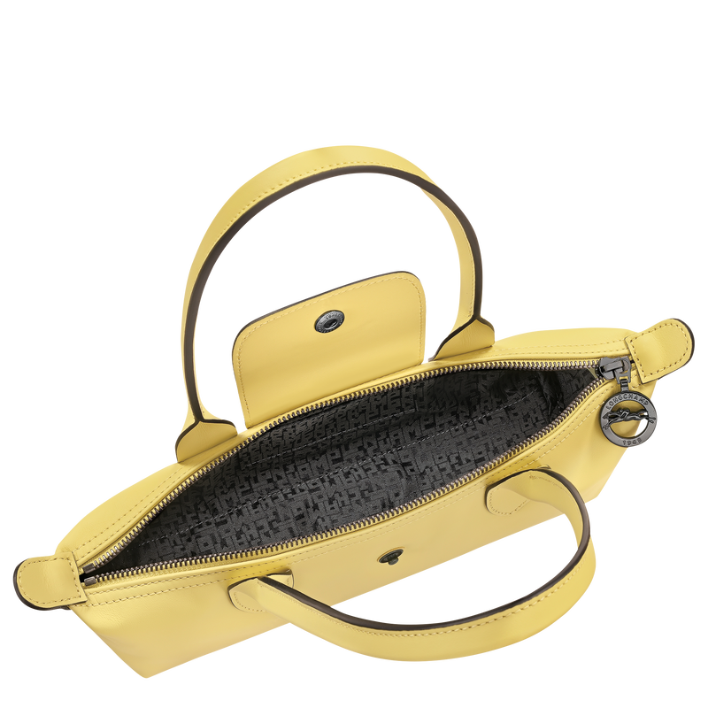 Le Pliage Xtra M Shoulder bag , Lime - Leather  - View 4 of  5