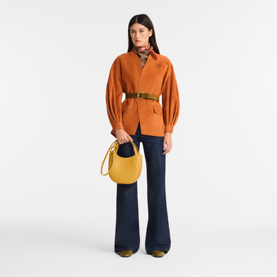 Le Foulonné S Handbag , Nutmeg - Leather