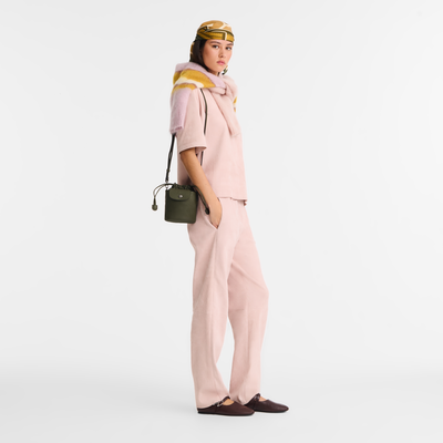 Le Pliage Xtra XS Bucket bag , Fir - Leather