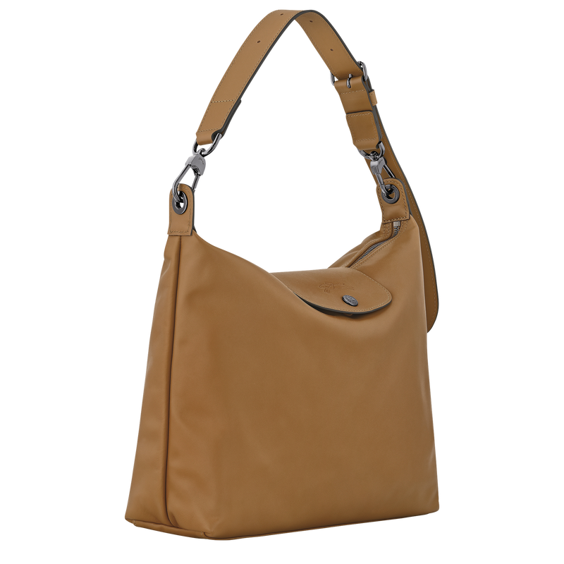 Le Pliage Xtra M Hobo bag , Tobacco - Leather  - View 3 of  6