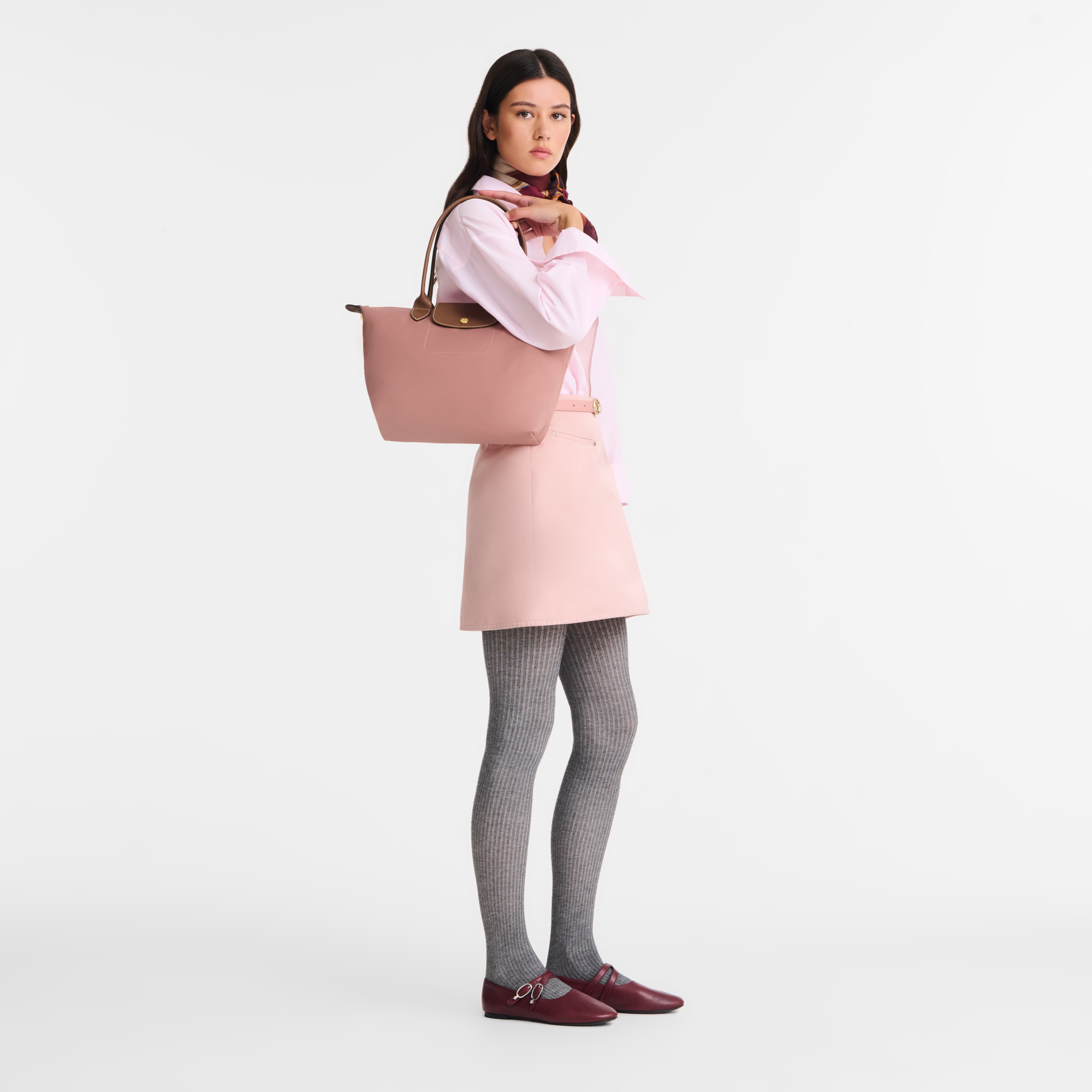 Le Pliage Original Tote bag M, Pink Tea