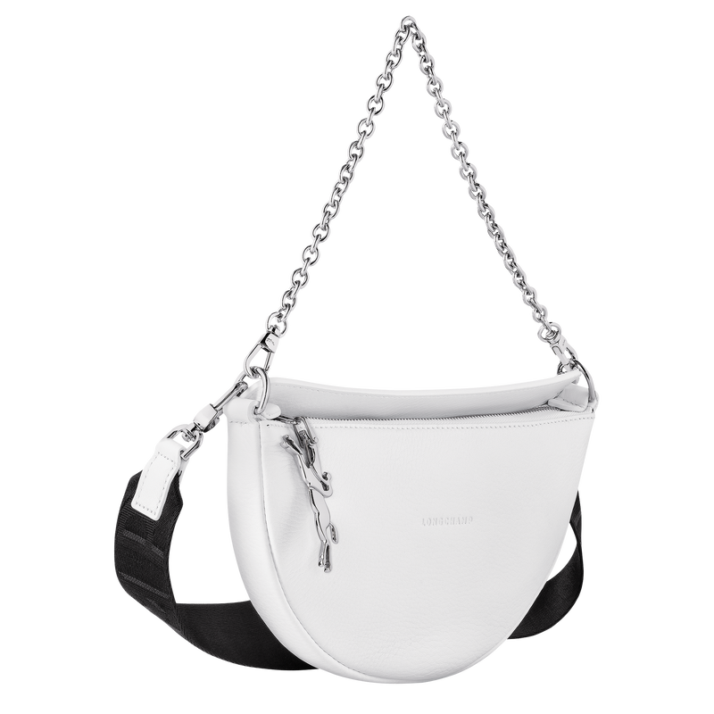 Smile S Crossbody bag , White - Leather  - View 3 of  5