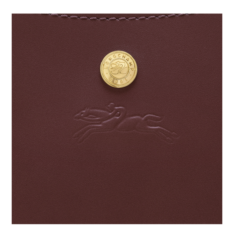 Épure Crossbody bag , Burgundy - Leather  - View 6 of  6