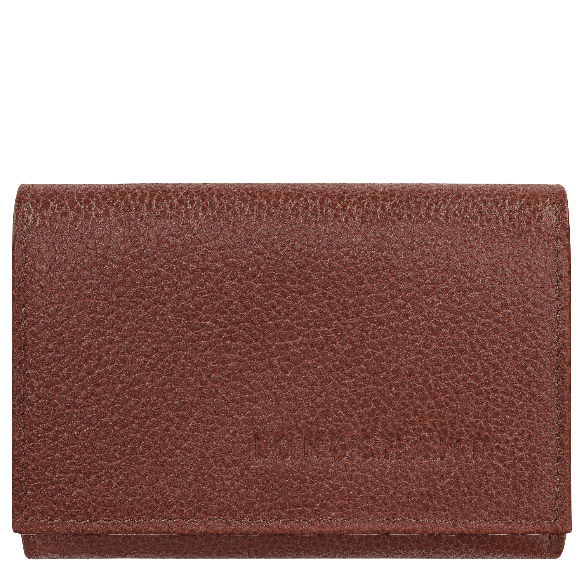 Le Foulonn&eacute; Compact wallet, Coffee