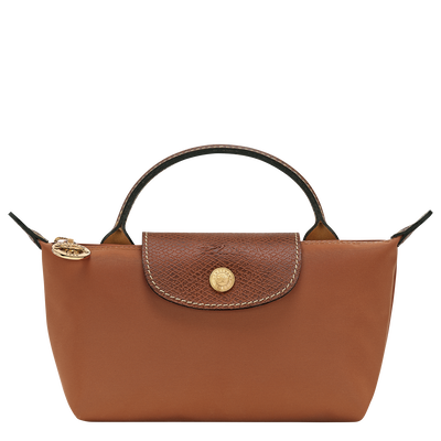 Le Pliage Original Pouch with handle, Cognac