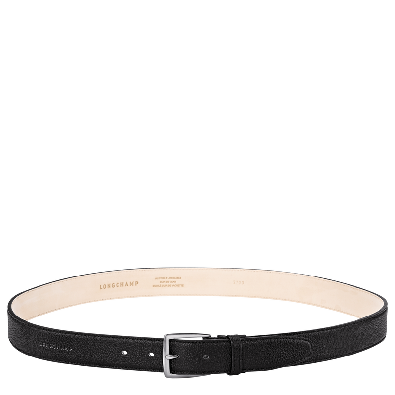 Le Foulonn&eacute; Men's belt , Black - Leather  - View 1 of  2